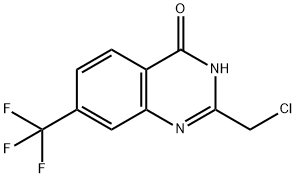 4(3H)-Quinazolinone, 2-(chloromethyl)-7-(trifluoromethyl)- Struktur