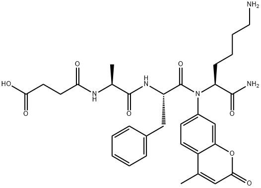 SUC-ALA-PHE-LYS-AMC Struktur