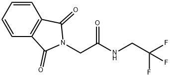 2H-Isoindole-2-acetamide, 1,3-dihydro-1,3-dioxo-N-(2,2,2-trifluoroethyl)- Struktur