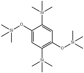 Benzene, 1,4-bis(trimethylsilyl)-2,5-bis[(trimethylsilyl)oxy]- Struktur