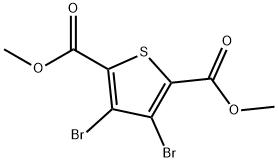 2,5-Thiophenedicarboxylic acid, 3,4-dibromo-, 2,5-dimethyl ester Struktur