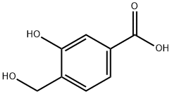 3-Hydroxy-4-(hydroxymethyl)benzoic acid Struktur