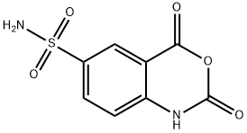 2H-3,1-Benzoxazine-6-sulfonamide, 1,4-dihydro-2,4-dioxo- Struktur