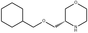 Morpholine, 3-[(cyclohexylmethoxy)methyl]-,(3R)- Struktur