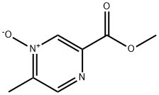 2-Pyrazinecarboxylic acid, 5-methyl-, methyl ester, 4-oxide Struktur