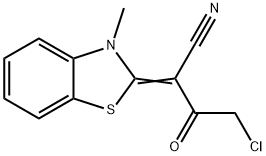 Butanenitrile, 4-chloro-2-(3-methyl-2(3H)-benzothiazolylidene)-3-oxo- Struktur