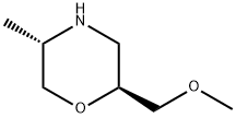 Morpholine, 2-(methoxymethyl)-5-methyl-, (2S,5S)- Struktur