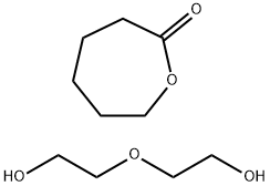 2-Oxepanone, homopolymer, oxydi-2,1-ethanediyl ester Struktur