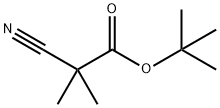 tert-butyl 2-cyano-2,2-dimethylacetate Struktur