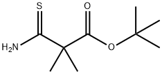 tert-butyl 2-carbamothioyl-2,2-dimethylacetate Struktur