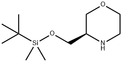 Morpholine, 3-[[[(1,1-dimethylethyl)dimethylsilyl]oxy]methyl]-, (3R)- Struktur