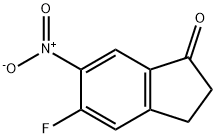 1H-Inden-1-one, 5-fluoro-2,3-dihydro-6-nitro- Struktur