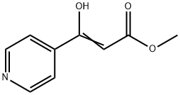 2-Propenoic acid, 3-hydroxy-3-(4-pyridinyl)-, methyl ester Struktur