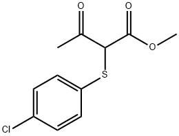 Butanoic acid, 2-[(4-chlorophenyl)thio]-3-oxo-, methyl ester Struktur