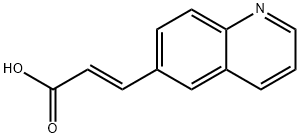 (2E)-3-(quinolin-6-yl)prop-2-enoic acid Struktur