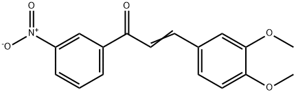 2-Propen-1-one, 3-(3,4-dimethoxyphenyl)-1-(3-nitrophenyl)- Struktur