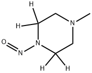 N-Methyl-N’-nitrosopiperazine-d4 Struktur