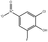 Phenol, 2-chloro-6-fluoro-4-nitro- Struktur