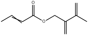 2-Butenoic acid, 3-methyl-2-methylene-3-buten-1-yl ester Struktur