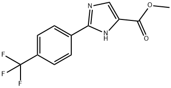 1H-Imidazole-5-carboxylic acid, 2-[4-(trifluoromethyl)phenyl]-, methyl ester Struktur