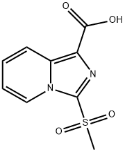 Imidazo[1,5-a]pyridine-1-carboxylic acid, 3-(methylsulfonyl)- Struktur