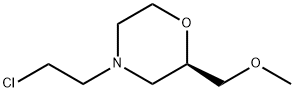 Morpholine, 4-(2-chloroethyl)-2-(methoxymethyl)-, (2R)- Struktur