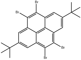 Pyrene, 4,5,9,10-tetrabromo-2,7-bis(1,1-dimethylethyl)- Struktur