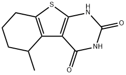 5,6,7,8-Tetrahydro-5-methyl-[1]benzothieno[2,3-d]pyrimidine-2,4(1H,3H)-dione Struktur