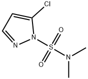 1H-Pyrazole-1-sulfonamide, 5-chloro-N,N-dimethyl- Struktur