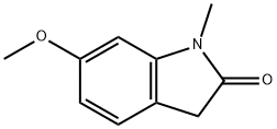 6-methoxy-1-methyl-2,3-dihydro-1H-indol-2-one Struktur