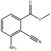 Benzoic acid, 3-amino-2-cyano-, methyl ester Struktur