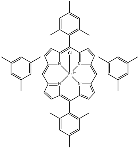 Fe(III) meso-Tetra (2,4,6 trimethylphenyl) Porphine Chloride Struktur