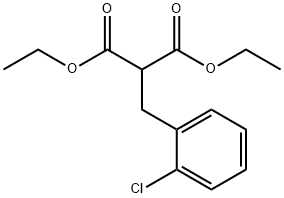 Propanedioic acid, 2-[(2-chlorophenyl)methyl]-, 1,3-diethyl ester Struktur