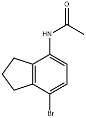 Acetamide, N-(7-bromo-2,3-dihydro-1H-inden-4-yl)- Struktur