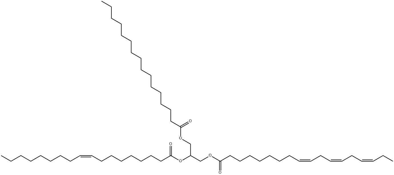 1-Palmitoyl-2-Oleoyl-3-Linolenoyl-rac-glycerol Struktur