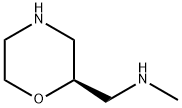 2-Morpholinemethanamine, N-methyl-, (2R)- Struktur