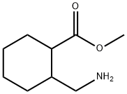 Cyclohexanecarboxylic acid, 2-(aminomethyl)-, methyl ester Struktur