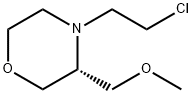 Morpholine, 4-(2-chloroethyl)-3-(methoxymethyl)-, (3R)- Structure