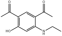 1,1′-[4-(Ethylamino)-6-hydroxy-1,3-phenylene]bis-ethanone Struktur