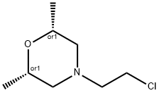 Morpholine,4-(2-chloroethyl)-2,6-dimethyl-,(2R,6S)-rel- Struktur