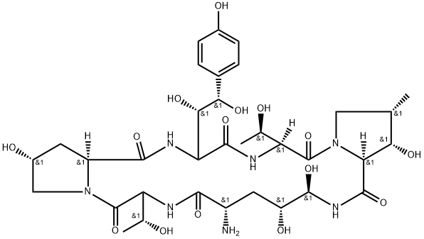 ECHINOCANDIN B Struktur