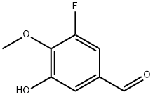 3-Fluoro-5-hydroxy-4-methoxy-benzaldehyde Struktur