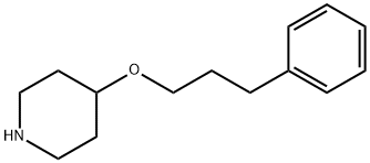 Piperidine, 4-(3-phenylpropoxy)- Struktur