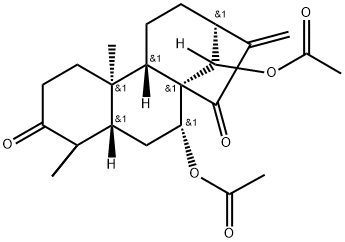 Glaucocalyxin A diacetate Struktur