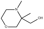 3-Morpholinemethanol, 3,4-dimethyl- Struktur