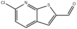 Thieno[2,3-b]pyridine-2-carboxaldehyde, 6-chloro- Struktur