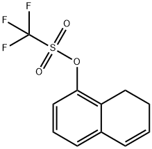 Methanesulfonic acid, 1,1,1-trifluoro-, 7,8-dihydro-1-naphthalenyl ester Struktur