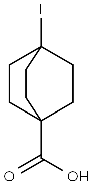 4-iodobicyclo[2.2.2]octane-1-carboxylic acid Struktur