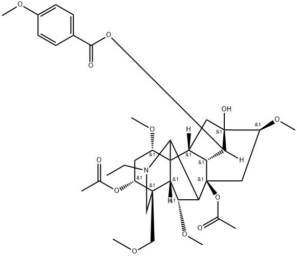 3-Acetylyunaconitine Struktur