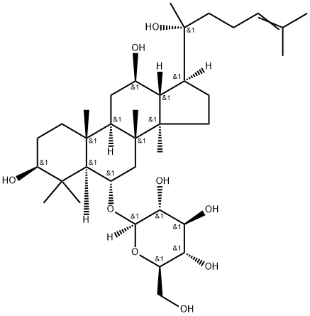 (R) -ginsenoside Rh1 Struktur